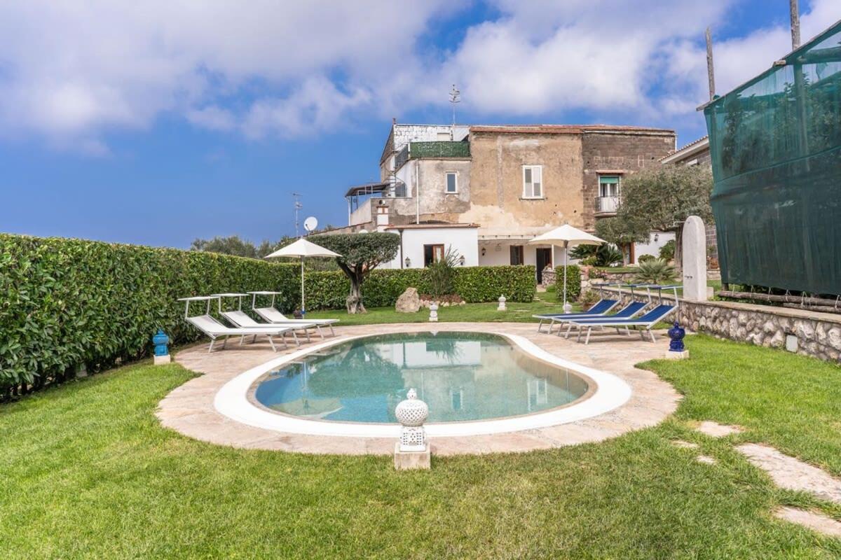 Villa Mimosa Rustic Elegance Views & Pool Massa Lubrense Exterior photo