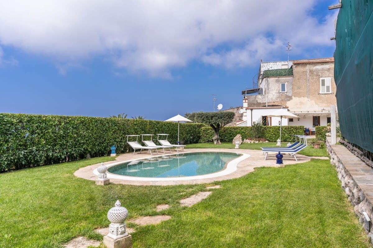 Villa Mimosa Rustic Elegance Views & Pool Massa Lubrense Exterior photo